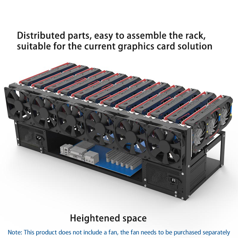 6/8/12 Cards GPU Bracket Open  - огляд і ціна Gpu Mining Rig Frame 8 Gpu